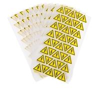 TOPBATHY 400 Pièces Autocollants Avertissement Électrique Adhésifs Étiquettes de Danger Triangle pour Panneaux Électriques Intérieurs et Extérieurs Résistants Aux Intempéries et
