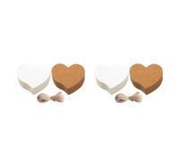 TOPBATHY 400 Pièces Étiquettes Cœur en Papier avec Ficelle, Lot de Tags