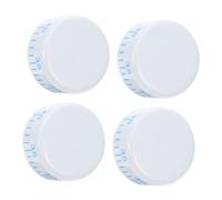 TOPBATHY 4pcs Bouton de Commande Thermostat Blanc en Abs pour Réfrigérateur Congélateur, Contrôle de Température Réglable, Installation Facile, Remplacement