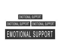 TOPBATHY 4pcs Patchs Réfléchissants pour Harnais de Chien en Cuir PU Noir, Construction Solide et Design Polyvalent pour Gilet de Travail et Accessoires de Dressage