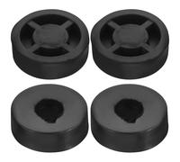 TOPBATHY 4pcs Pieds Isolants en Caoutchouc Noir pour Haut-parleurs et Lecteurs CD, Protection des Sols, Résistance à L'oxydation, Accessoires Audio pour Usage Domestique