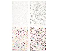 TOPBATHY 4pièces Autocollants Strass pour Visage Stickers Strass Imperméables Bijoux Adhésifs pour Maquillage et Loisirs Créatifs