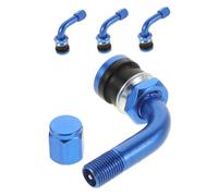 TOPBATHY 4Pièces Tige de Valve Tubeless Alliage Aluminium pour Vélo Électrique de Tiges de Remplacement Étanches avec Design Droit Accessoires pour Pneus