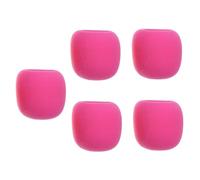 TOPBATHY 5 pièces Bonnette Micro Mousse Rose Protection Microphone Anti-vent Éponge Respirante Élastique Adaptée Micro Main Standard