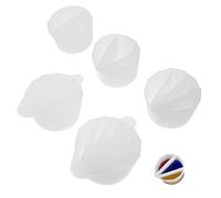 TOPBATHY 5 pièces Lot de Gobelets Mélangeurs Silicone pour Résine DIY Tasse Mélangeur Pigment Compartiments Outils Pratiques pour Loisirs Créatifs et Fabrication de Bijoux