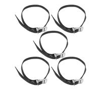 TOPBATHY 5 pièces Sangles Réglables pour Pédales de Vélo Appartement Fixation Antidérapante Légère et Résistante pour Exercice et Remplacement Pratique