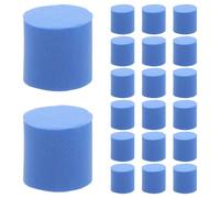 TOPBATHY 50 Pièces Bouchons Éponge Ronds Bleus pour Habitat de Fourmis, Légers et Pratiques, Kit D'abri pour Colonie Dispositif Anti-fourmis pour Tube à Essai D'élevage