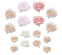 TOPBATHY 50 pièces Charms Ongles Fleur Plastique Manucure Décorations Nail Art Mix Couleur Pratique Romantique