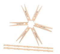 TOPBATHY 50 Pièces Mini Bois Naturel pour Clips Décoratifs pour Photos Projets Créatifs Format