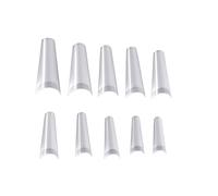 TOPBATHY 500 pièces Présentoir Ongles Naturel pour Nail Art Planche de Pratique Manucure Palette Conseils Faux Ongles Facile à Organiser pour Débutants