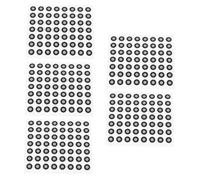 TOPBATHY 5feuilles Marqueurs pour Scanner Points de Suivi Précis Réflectifs pour Cartographie et Rétro-ingénierie de Marqueurs de Référence