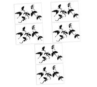 TOPBATHY 6 Ensembles Sticker Mural Dinosaure Accessoire De Fenêtre D'halloween Décoration Murale Autocollants De Fenêtre Sticker Mural Dragon Stickers Muraux Halloween Effrayants Pvc