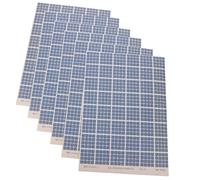 TOPBATHY 6 Feuilles D'autocollants Panneaux Solaires pour Maquettes Architecturales, Autocollants Énergie Nouvelle Dos Adhésif, Accessoires Décoratifs pour Modélisme Urbain et Dioramas