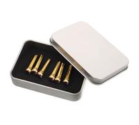 TOPBATHY 6 Pièces Bridge Pins For Acoustic Guitar Brass Guitar String Pegs With Secure Fixation Compatible Replacement Set For Enhanced Sound And Stable Tuning