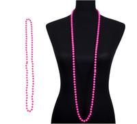 TOPBATHY 6 Pièces Collier de Perles Néon en Plastique, Six Couleurs, Léger | Accessoire Portable, Style Années 70 et 80, Carnaval, Thème Disco, Couleurs Aléatoires Couleur Aléatoire