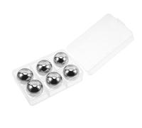 TOPBATHY 6 pièces Glaçons sphériques métalliques réutilisables 1 Pouce 6 pièces 25MM【 en boîte】 Accessoire rafraîchissant pour Boissons Coffret Cadeau pour Hommes Boules
