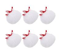 TOPBATHY 6 Pièces Puff Facial Doux et Fluffy Applicateur de Poudre Maquillage Lavable Tampon de pour Application Uniforme et Fixation
