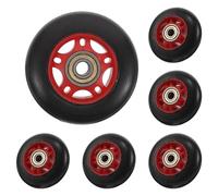 TOPBATHY 6 Pièces Roue pour Équipement de Fitness, Roue de Rechange pour Accessoires de Vélo D'appartement et Tapis de Course, PP Pa, Alésage 8mm, Faible Bruit, Ajustement Précis, Maison