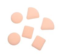 TOPBATHY 6 pièces Set de Houppettes Poudre Polyvalentes pour Maquillage Éponges Cosmétiques Réutilisables Forme Ronde Carrée et Utilisation Sèche et Humide pour Fond de Teint et Crème