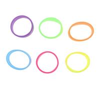 TOPBATHY 6 pièces Silicone Racket Grip Bands Set Non-Skid Overgrip Protector for Tennis Badminton Squash Sweat-Resistant Ergonomic Racket Grip Rings for Enhanced Control and Comfort