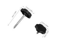 TOPBATHY 6 Pièces Window Frame Mount Pins for Weather Resistant Internal Door Knobs Locking and Wind Noise Reduction for Enhanced Driving Comfort