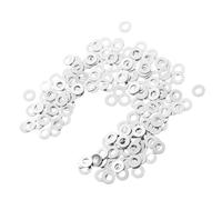 TOPBATHY 600 Pièces Lunettes Pièces De Rechange Laveuses de lunettes en métal patins à vis Laveuses à vis pour verres rondelle plate Argent