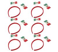 TOPBATHY 6pcs Bandeaux Mexicains pour Football en Feutre et Pp, Ajustement Non Serré, Accessoires Festifs pour Célébrations Sportives et Esprit D'équipe