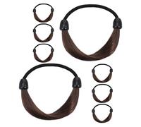 TOPBATHY 8 Pièces Hair Ties For Wigs Strong Elastic Ponytail Holders For Women Teens No Damage Hair Bands Hairstyles