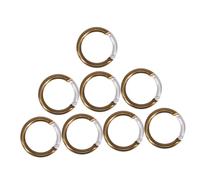 TOPBATHY 8 pièces Mousquetons Ronds Aluminium Coloré Boucles de Sécurité Résistantes pour Escalade Porte-clés et Sangles Crochet à Ressort Multifonction pour Camping et Couleur Aléatoire