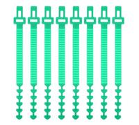 TOPBATHY 8 Pièces Sangle de Fixation Support Jardin PE Vert Antidérapant | Jeunes Plants et Arbustes, Résistance à L'usure, Maintien des Grands Sujets, Usage Extérieur