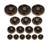 TOPBATHY 80 pièces Boutons-pression Métalliques à Coudre Kit de Boutons Cachés pour Manteaux Vestes Pantalons et Chemises Fixation Résistante et Discrète