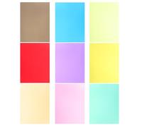 TOPBATHY 9 Pièces Filtres à Gel pour Stroboscope, Feuilles PVC, | Vidéo et Fête, Effets Dramatiques, Éclairage D’accent, Lot de Feuilles Transparentes Couleur Aléatoire