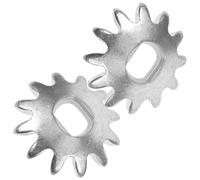 TOPBATHY Accessoire de Réparation Cric Hydraulique 2pcs Engrenage en Fer Argenté Usage Intensif Facile à Installer pour Réparation Automobile