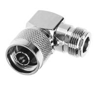 TOPBATHY Adaptateur Coaxial à Angle Droit de Type F en Métal Argenté, Léger et Compact pour Extension de Câble Coaxial, pour Signal Téléphonique et Émetteur-récepteur