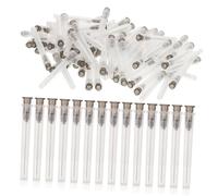 TOPBATHY Aiguilles de Distribution en Métal 22G 1 Pouce avec Capuchons 100 Pièces pour de Laboratoire Expériences Scientifiques Fournitures Scolaires et Professionnelles