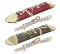 TOPBATHY Alliage de Zinc Mezouza Juive 2 Ensembles avec Rouleau | Fabriquée à Main, Trou Prépercé, Support de Parchemin, Usage Intérieur ou Entrée Extérieure