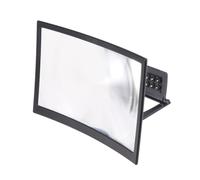 TOPBATHY Amplificateur Écran Smartphone Pliable Support Incurvé pour Téléphone Portable Loupe Écran Grossissante Mobile Support Main Léger et Portable Vision Vidéo Net