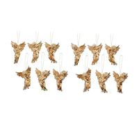 TOPBATHY Anges Dore 48 Pièces Pendentif Ailes d'ange Statue D' De Ornements De Fées De Noël Christmas Decoration Noel Commémoratifs Pendaison d'arbre De Noël Ornement De