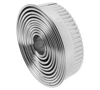 TOPBATHY Anneau de Mousse 11 Pièces en Acier Inoxydable Rond