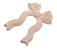 TOPBATHY Applique Bois Sculpté Nœud Papillon Décoratif Incrustation Bois Artisanale pour Meubles Décoration Murale et Restauration Armoires Design Classique pour Mariage et Fête