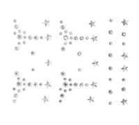 TOPBATHY Autocollants Bijoux Visage 1 Planche Gemmes Auto-adhésives Strass Pailletés Petits Accessoires Décoratifs Festival Maquillage Corps