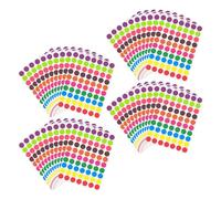 TOPBATHY Autocollants Ronds à Pois Colorés 50 Feuilles 10 Couleurs, Étiquettes Adhésives Autocollantes pour Bureau et Organisation, Gommettes de Codage par Couleur pour Tri et