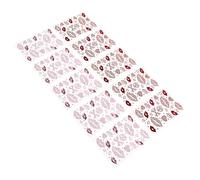 TOPBATHY Autocollants Strass Saint-valentin 10 Pcs Motifs Lèvres Rouges et Cœurs pour Ongles et Visage Décoration Maquillage D’amour pour Fête Romantique