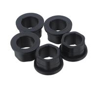 TOPBATHY Bagues de Bride Hexagonales de Bruit et Connexion Stable en Plastique Noir Lot de 5 Taille 3x3x1,8cm pour Accessoires Tondeuses à Gazon