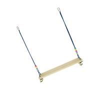 TOPBATHY Balançoire pour Perroquet en Bois Corde en Coton et Métal, Suspendu pour Oiseaux Moyens et Grands, Améliore la Santé et Sécurisé pour Perroquets et Inséparables