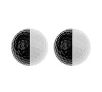 TOPBATHY Ballon D'entraînement de Golf 2 Pièces Double Couche Noir et Blanc en Résine et Caoutchouc pour Améliorer la Technique Contrôle du Swing