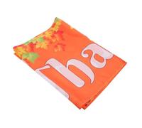TOPBATHY Bannière Décorative de Thanksgiving en Polyester | Grosse Couverture, Facile à Suspendre, Usage Extérieur et Écoles, Style Automnal Orange