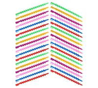 TOPBATHY Bigoudis Spirale Protège la des Cheveux Lot de 40 en Plastique Abs pour Boucles Naturelles Couleur Aléatoire pour Salons et Coiffure Personnelle
