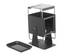 TOPBATHY Bloc à Couteaux Rotatif en Acier Inoxydable Gris Support de Rangement Compact pour Couteaux Cuisine et Ciseaux Organisateur de Comptoir Pivotant à 30° Nettoyage Facile Gain de