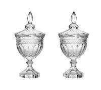 TOPBATHY Bocal En Verre Avec Couvercle Hermétique 25X23X11.5 Cm Pot Bonbonnière Pour Stockage De Bonbons Collations Et Décoration Cuisine Maison